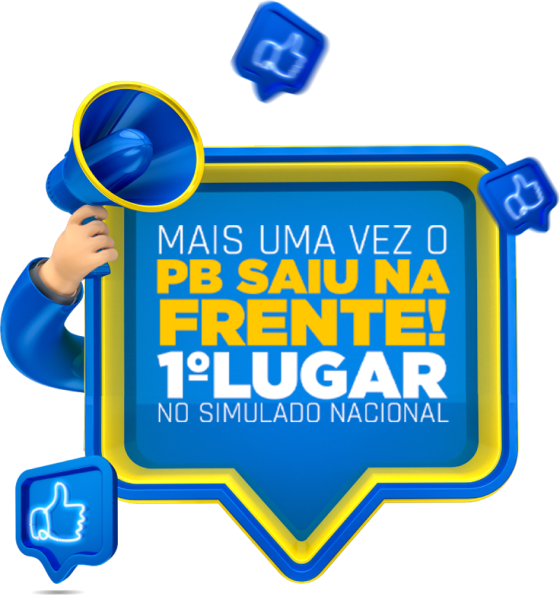 Mais uma vez o PB saiu na frente! Primeiro lugar no simulado nacinal